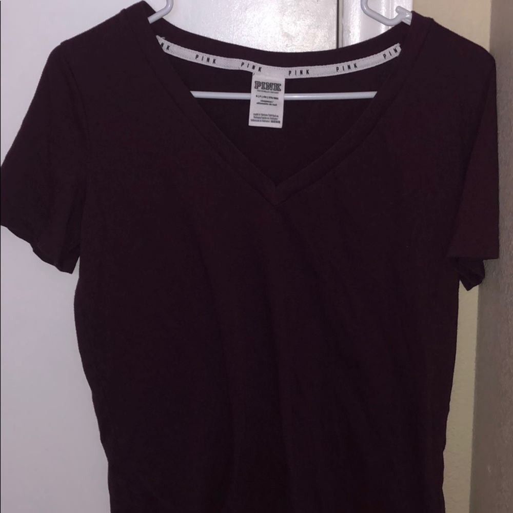 PINK Short Sleeve V Neck